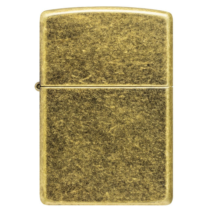 Zippo Lighter: Antique Brass - Antique Brass 201FB