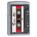 Zippo Lighter: Cassette Tape - Street Chrome 79479 - Gear Exec (1975625678963)