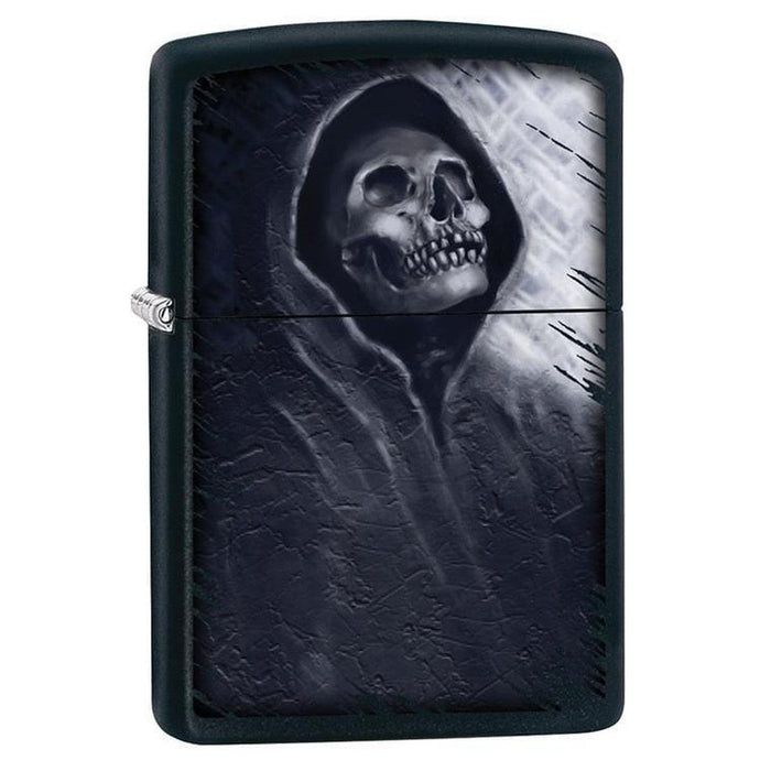 Zippo Lighter: Grim Reaper - Black Matte 79734 - Gear Exec (1975630626931)