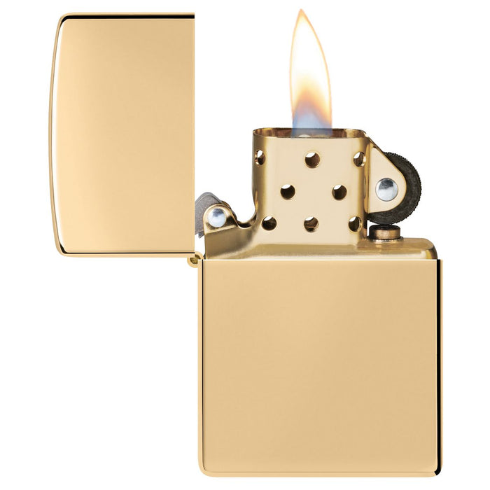 Zippo Lighter: HP Brass 254B