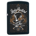 Zippo Lighter: Lucky Bastard Skull - Black Matte 80196 (2029570293875)