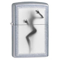 Zippo Lighter: Nude Girl Against the Glass - Street Chrome 78165 (1975605133427)