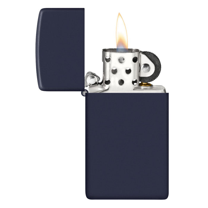 Zippo Lighter: Slim - Navy Blue Matte 1639