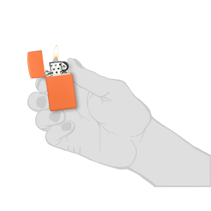 Zippo Lighter: Slim - Orange Matte 1631