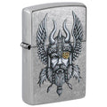 Zippo Lighter: Viking Warrior - Street Chrome 29871