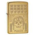 Zippo Lighter: Widow Maker, Trench Art - Brushed Brass 77385 (1975594385523)
