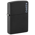 Zippo Lighter: Zippo Logo - Black Matte 218ZL