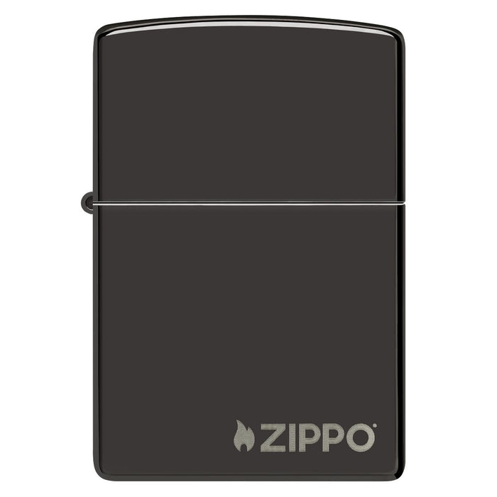 Zippo Lighter: Zippo Logo - Ebony 24756ZL