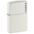 Zippo Lighter: Zippo Logo - White Matte 214ZL