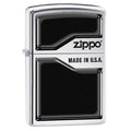 Zippo Lighter: Zippo, Made in USA - High Polish Chrome 78075 (1975603921011)