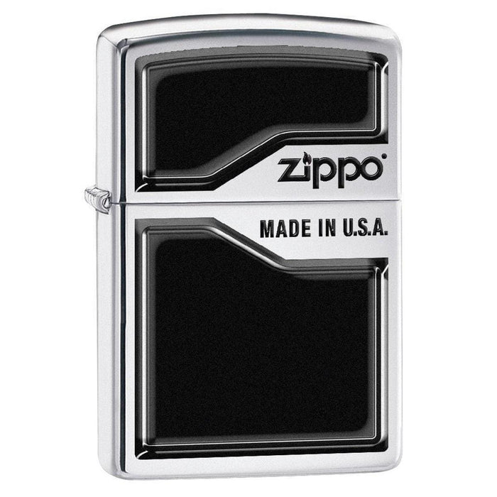 Zippo Lighter: Zippo, Made in USA - High Polish Chrome 78075 (1975603921011)