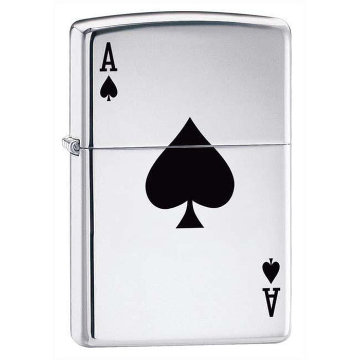 Zippo Pipe Lighter: Lucky Ace - High Polish Chrome 24011PL (1975637704819)